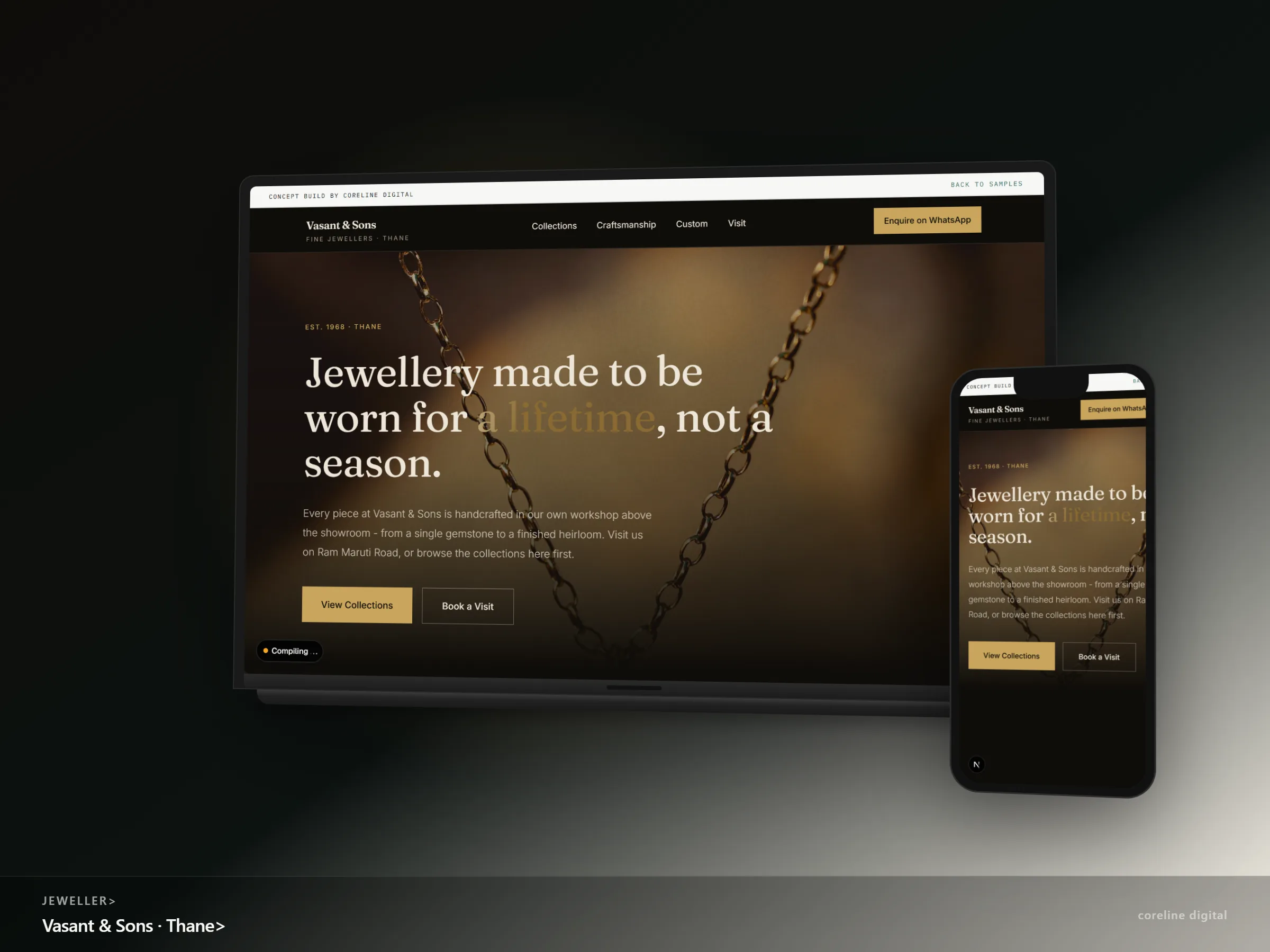 Vasant & Sons - Jewellers demo site